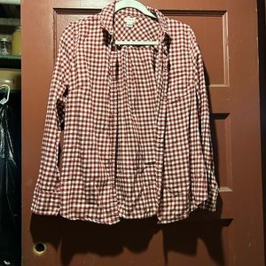 🗣️price drop ✨ Red and white Buffalo plaid flannel!! So cozy!